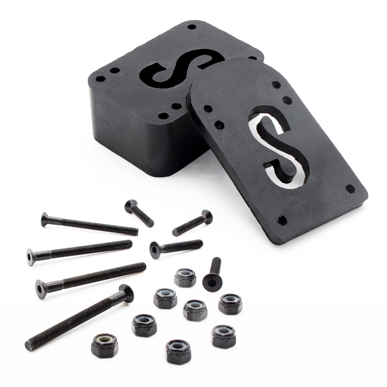 Conjunto tornillos y elevadores risers eje Triple S V2