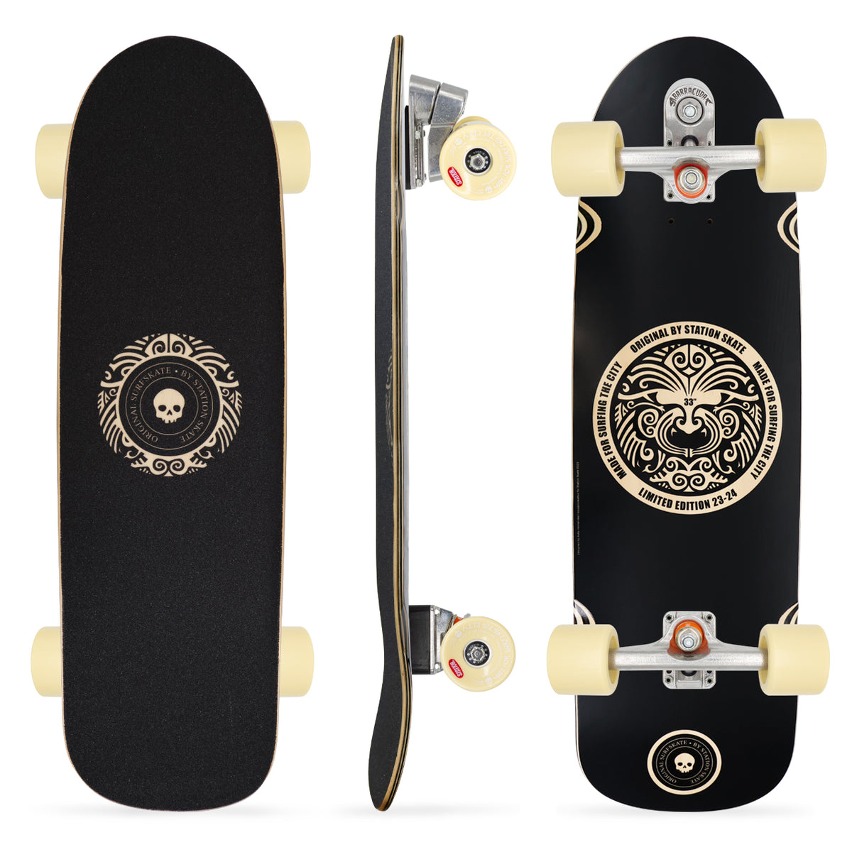 Surfskate Mahori con Eje BARRACUDA simulador de surf