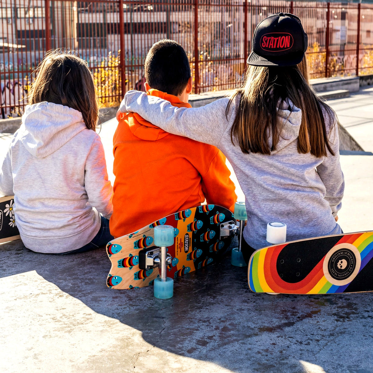 Surfskate Completo 'BLUE LITTLE FISH'-4