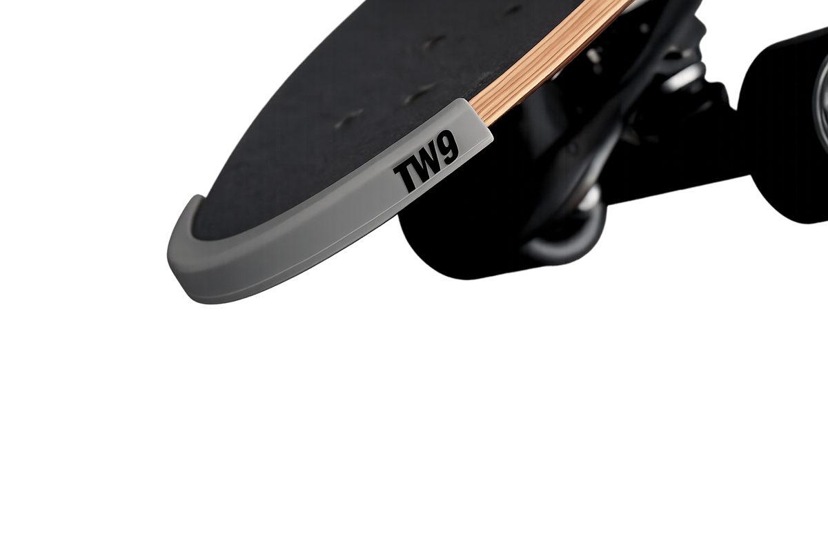 Protector plastico tabla skate  ABS color gris