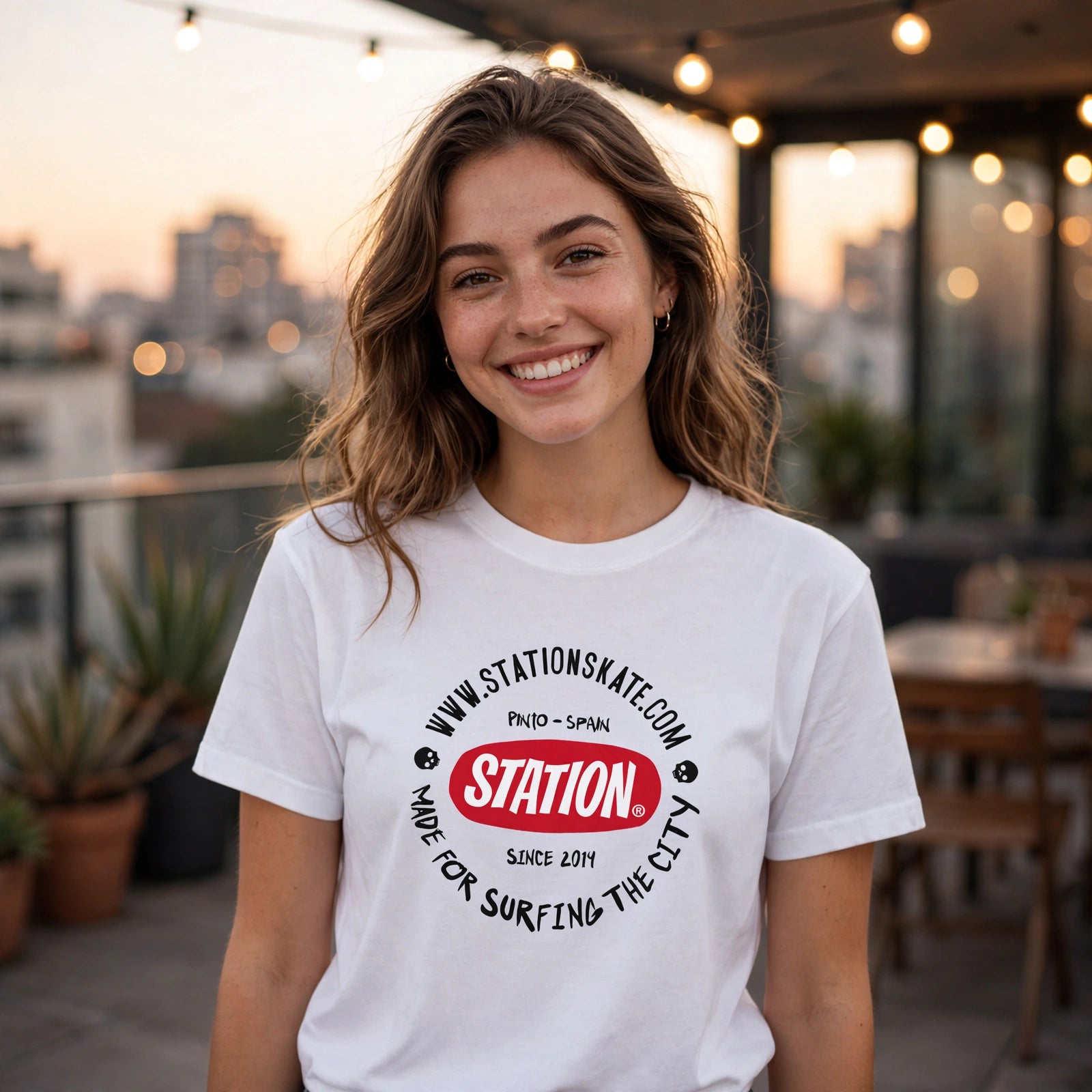 Camiseta SELLO STATION Skate